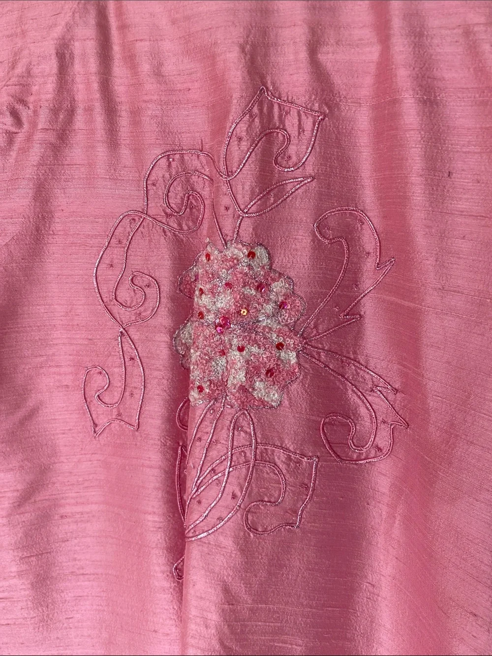 Silk blazer and two chiffon scarves. Embroidered beaded pockets GORGEOUS!